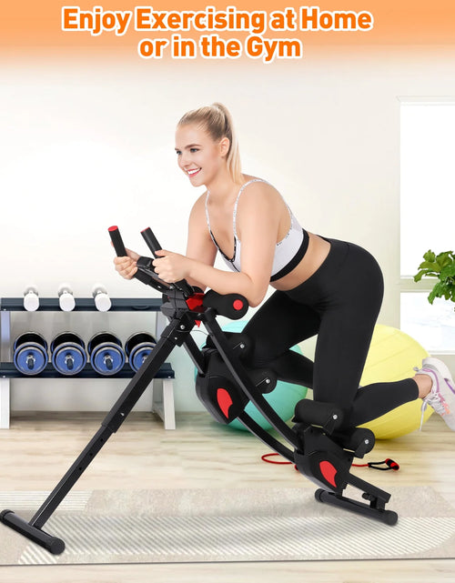 Load image into Gallery viewer, Fitness Ab Machine, 4 Adjustable Resistance Levels Ab Workout Equipment for Home Gym, Height Adjustable Ab Trainer, Foldable Fitness Equipment.440Lbs Weight Capacity
