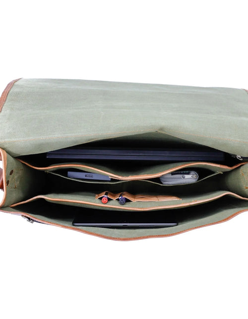 Load image into Gallery viewer, Komals Passion Leather Vintage Mens 16 Inch Leather Laptop Messenger Pro Satchel Mens Bag

