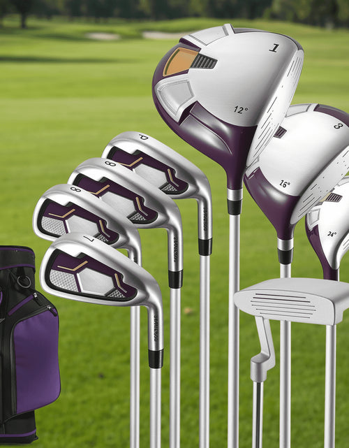 Load image into Gallery viewer, Complete Golf Clubs Package 8 Club Set for Men Woman Right Handed True Temper Steel Shafts Putter Stand Bag and 3 H C Bonus Head
