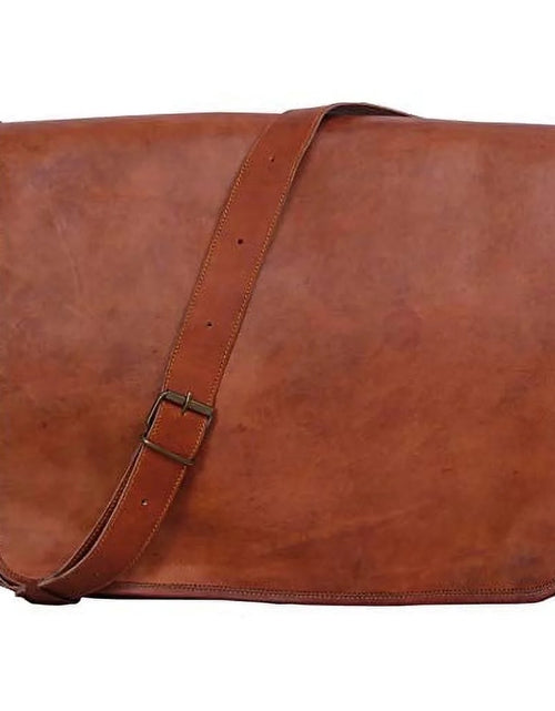 Load image into Gallery viewer, Komals Passion Leather Vintage Mens 16 Inch Leather Laptop Messenger Pro Satchel Mens Bag
