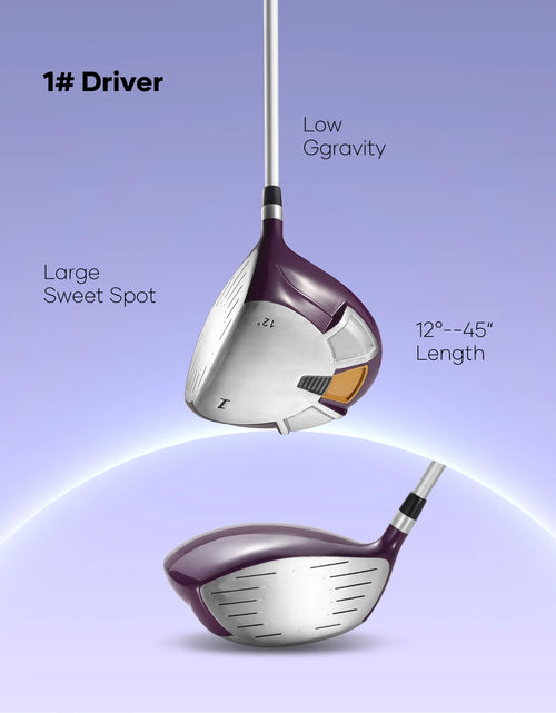 Load image into Gallery viewer, Complete Golf Clubs Package 8 Club Set for Men Woman Right Handed True Temper Steel Shafts Putter Stand Bag and 3 H C Bonus Head
