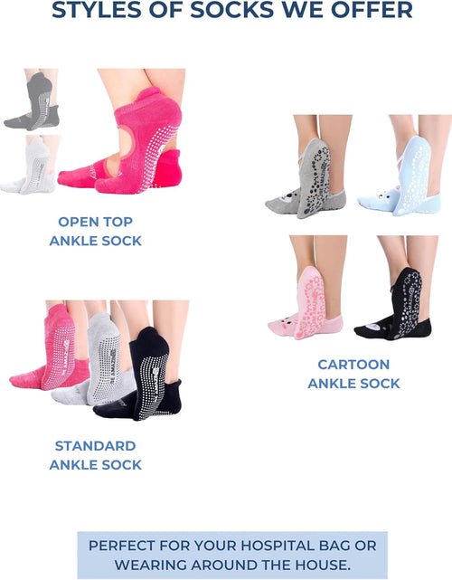 Load image into Gallery viewer, Yoga Socks for Women Non-Slip W/ Grips, Ideal for Pilates, Pure Barre, Maternity, Barefoot Workout, Dance
