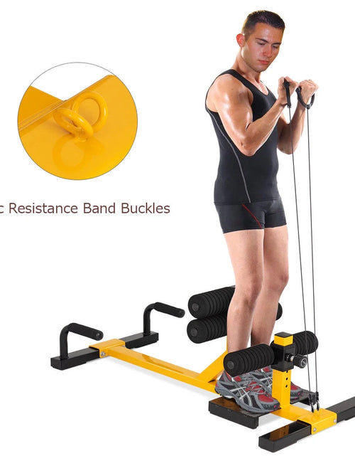 Load image into Gallery viewer, 3-In-1 Sissy Squat Push up Ab Workout Home Gym Sit up Machine Height Adjustable
