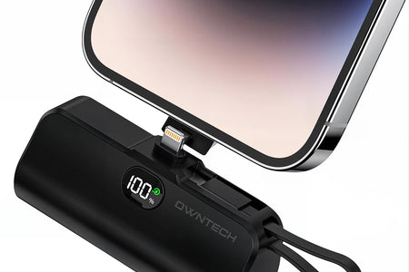 Cargador Portátil Banco De Energía Para Iphone Android Con Pantalla LED 5000Mah Mini Cargador Rápido Paquete De Batería Compatible Con Iphone 15/14/13/12